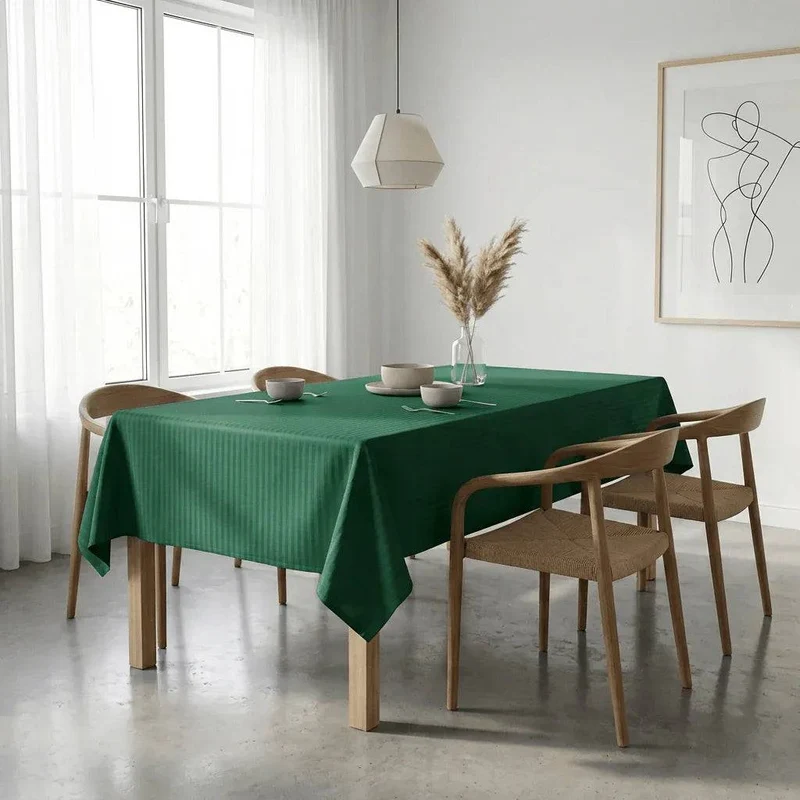 Nappe de Table satin de coton – Rayures Satinées deluxe