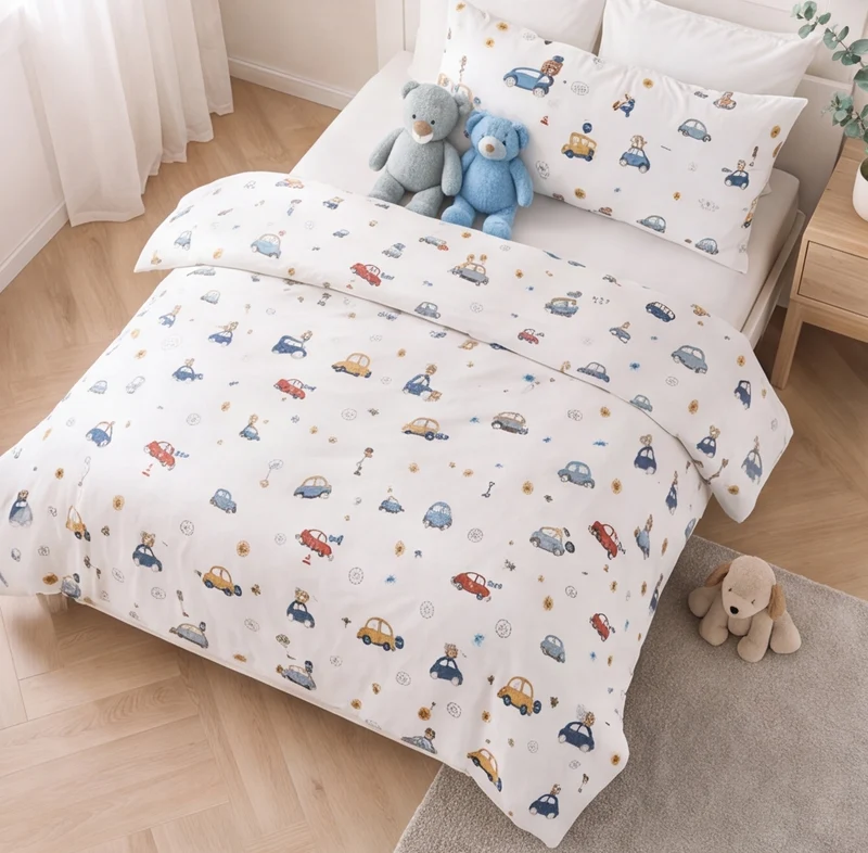 Housse de couette percale de coton 100 fils/cm²