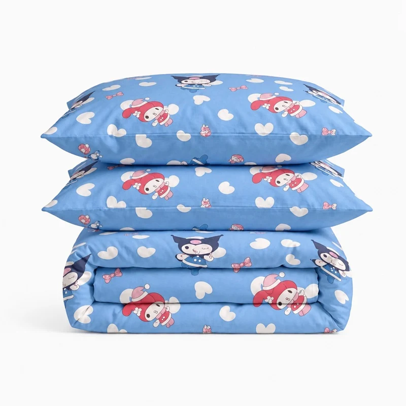 Parure percale de coton 100 fils/cm²