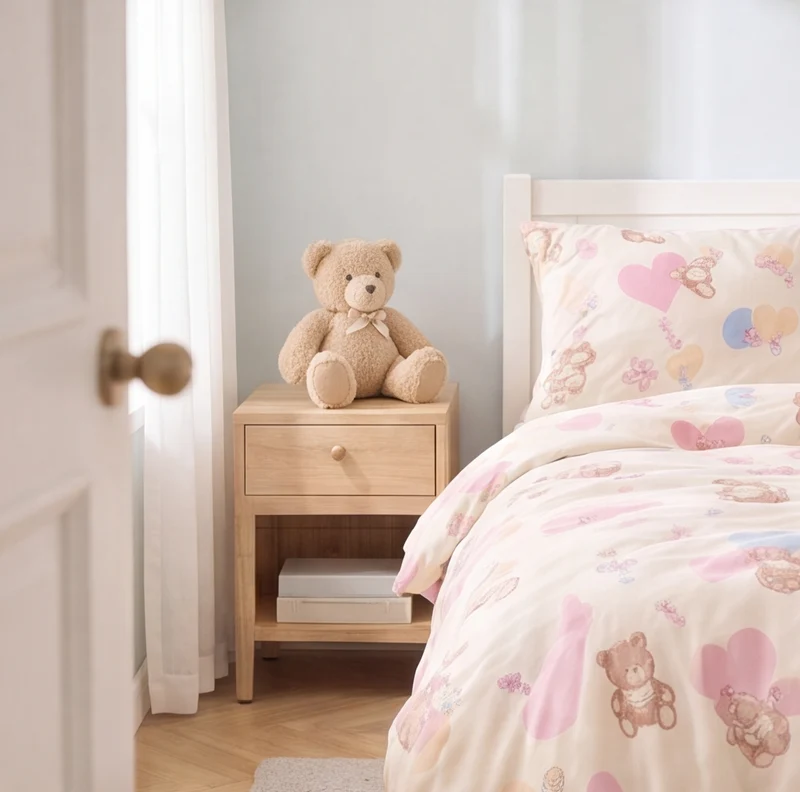 Parure percale de coton 100 fils/cm²