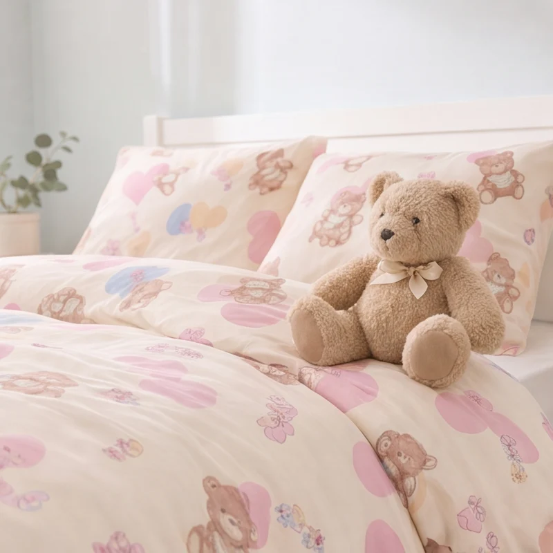 Parure percale de coton 100 fils/cm²