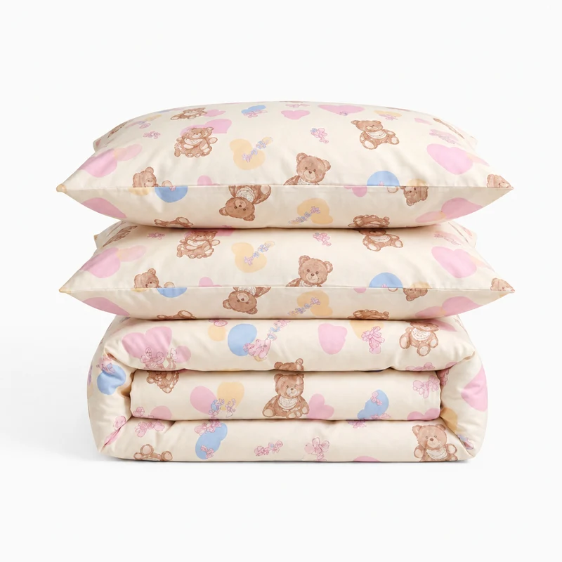 Parure percale de coton 100 fils/cm²