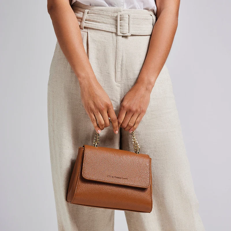 Sac à bandoulière Cremieux en cuir croco italien