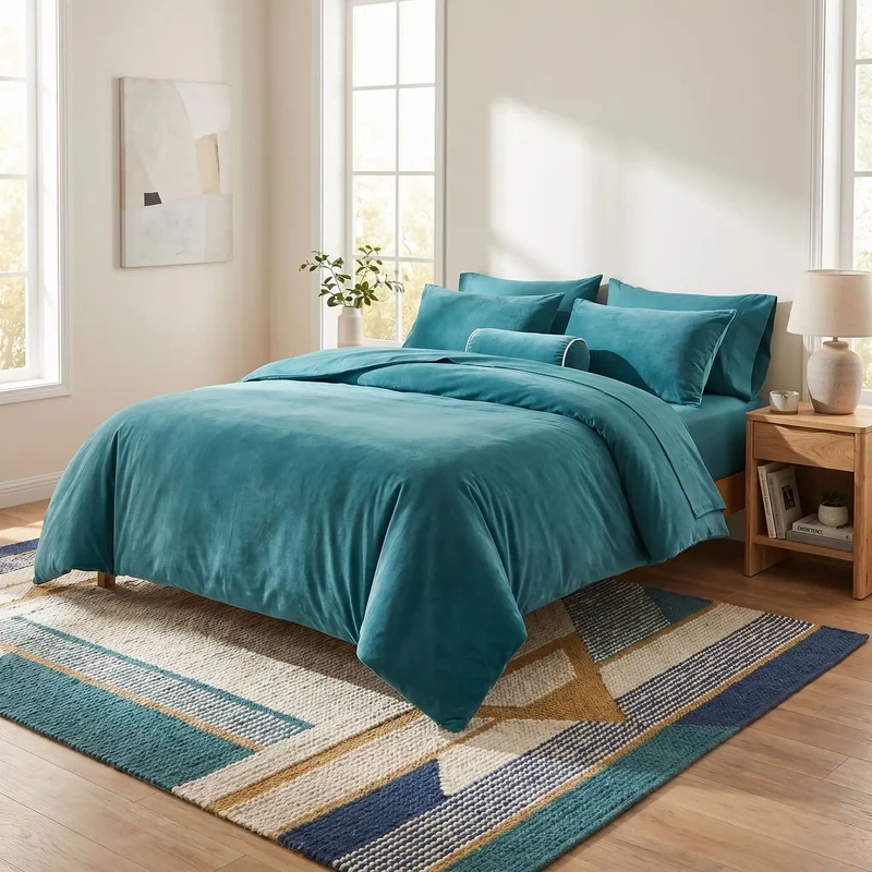 Parure de Lit 200x200 Microfibre 3 Pièces Toutes Saisons – Respirante