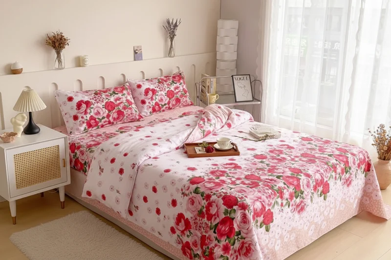 Drap Plat | Fleuri Romantique