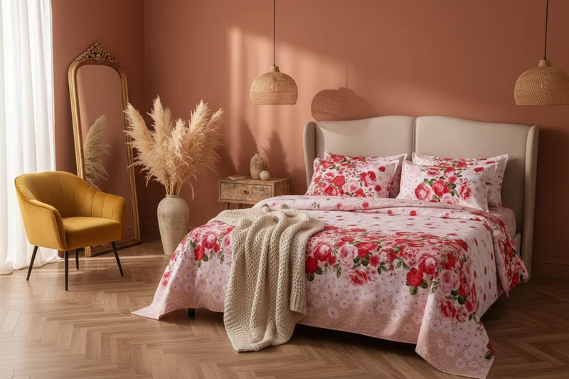 Drap Plat | Fleuri Romantique