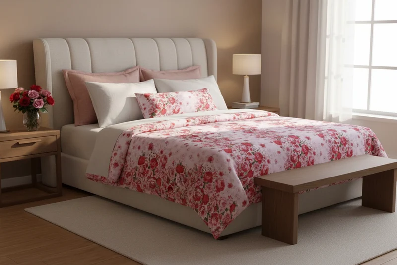 Drap Plat | Fleuri Romantique