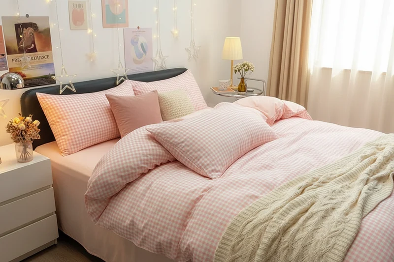 Housse de Couette Coton Lavé 600TC Nordique 3 Pièces – 4 Tailles