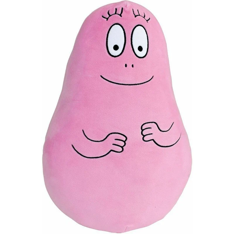 Ensemble de coussins Jemini Barbapapa & Barbamama Noir Rose 40 cm Tissu Peluche 2 Pièces