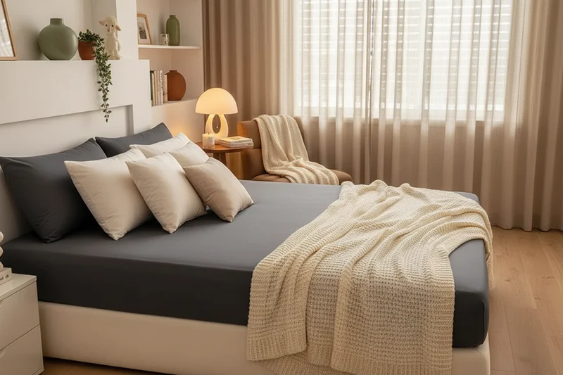 Drap Housse 100% Coton Twill 400 Fils Grade A+ – Anti-Acarien