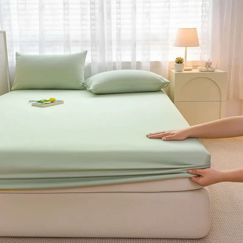 Drap Housse 100% Coton Twill 400 Fils Grade A+ – Anti-Acarien