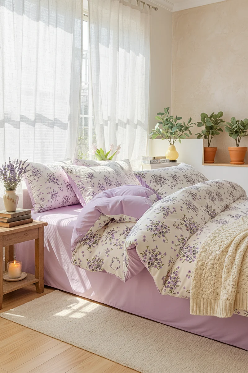 Housse de Couette Coton Lavé Pastoral – 150x200 au 220x240