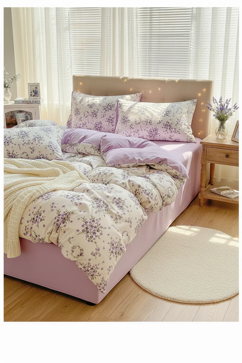 Housse de Couette Coton Lavé Pastoral – 150x200 au 220x240