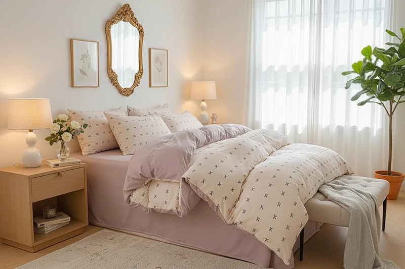 Housse de Couette Coton Lavé Pastoral – 150x200 au 220x240