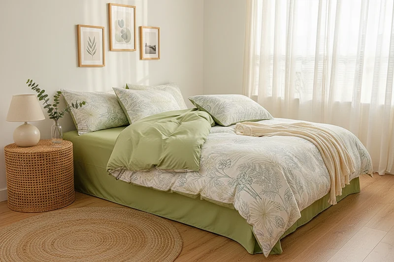 Housse de Couette Coton Lavé Pastoral – 150x200 au 220x240