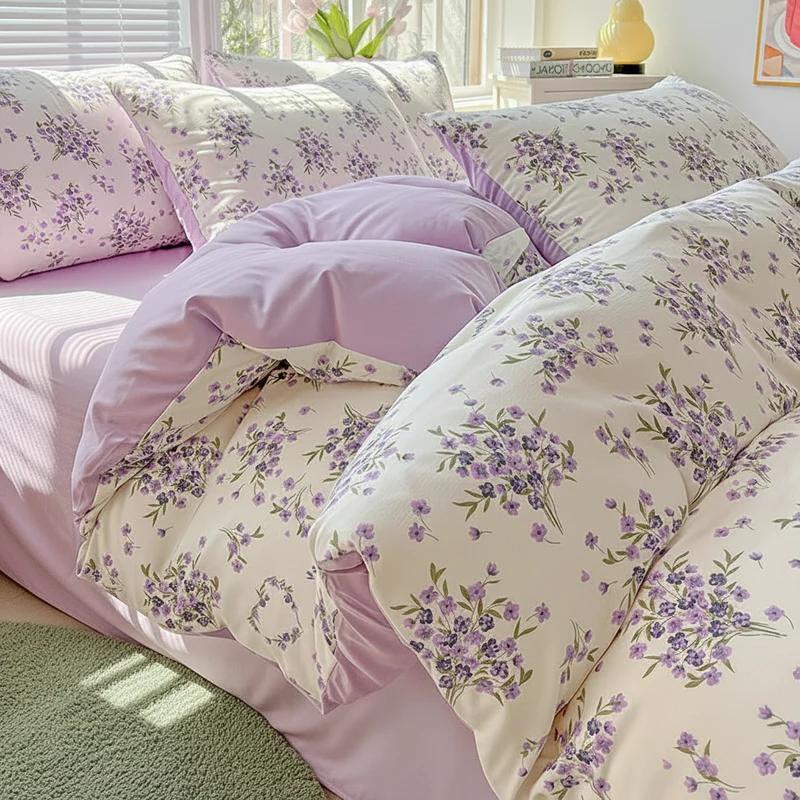 Housse de Couette Coton Lavé Pastoral – 150x200 au 220x240