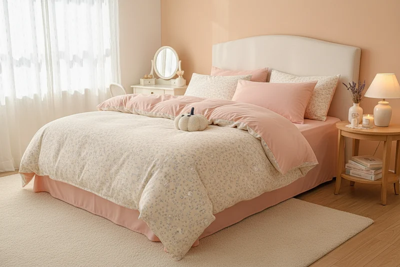 Housse de Couette Coton Lavé Pastoral – 150x200 au 220x240