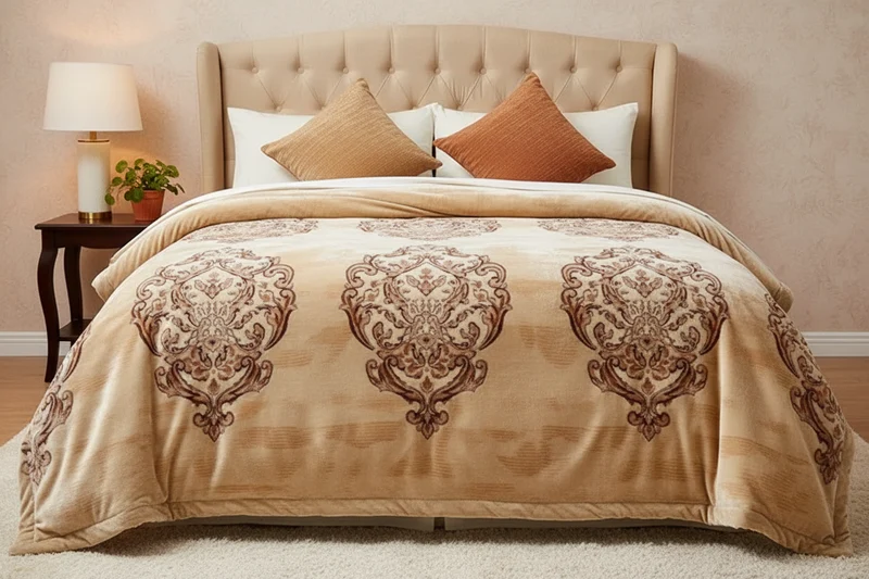 Couverture Lestée Raschel Premium — Velours Biface Hiver 2 à 5 kg