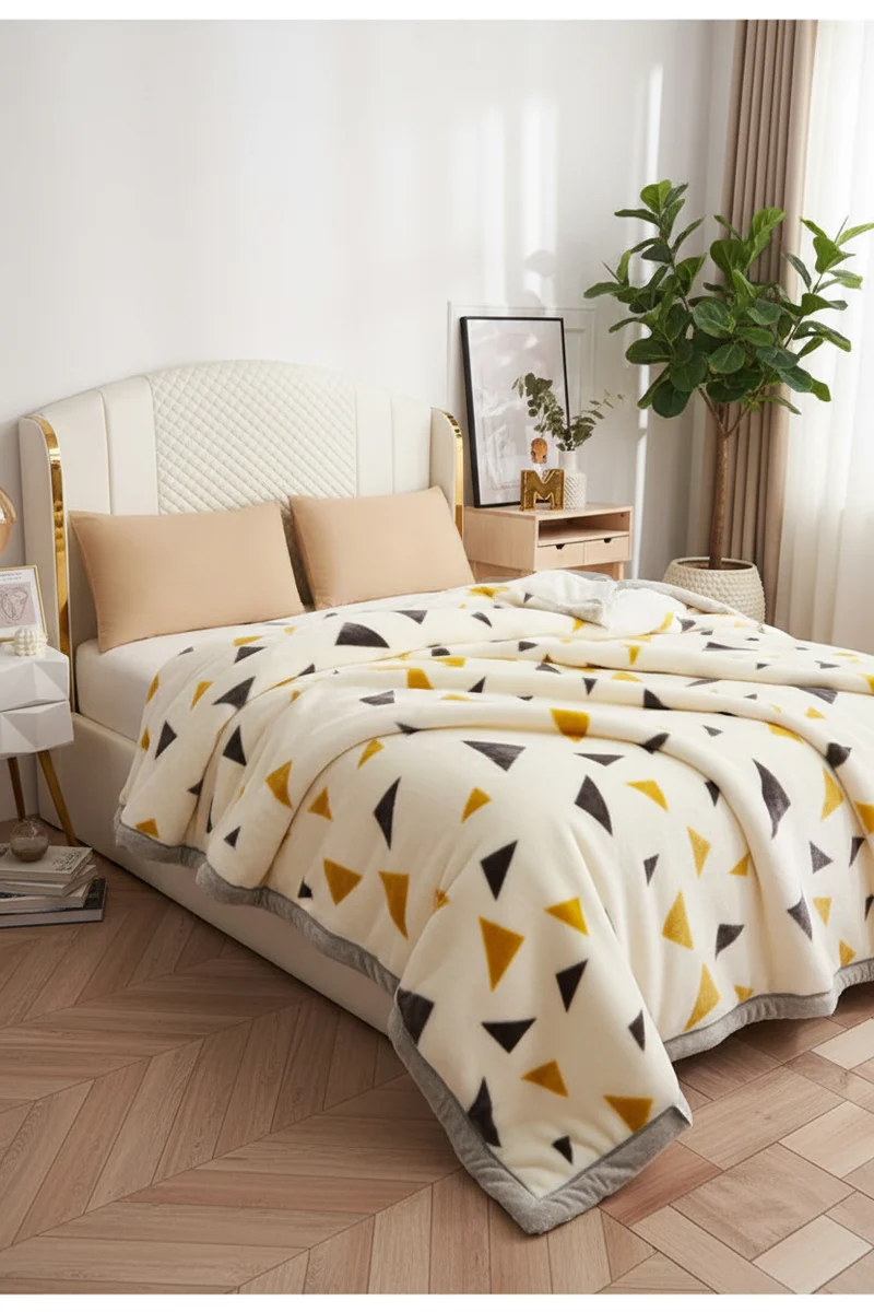 Couverture Lestée Raschel Premium — Velours Biface Hiver 2 à 5 kg