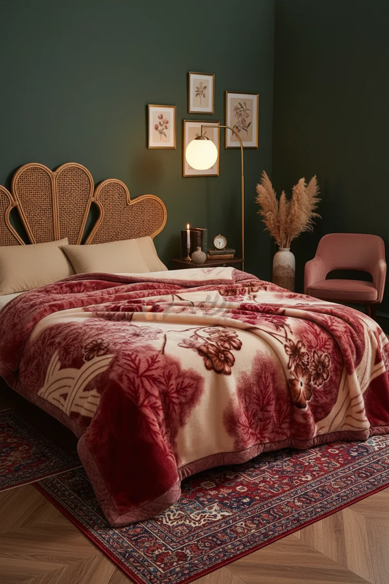 Couverture Lestée Raschel Premium — Velours Biface Hiver 2 à 5 kg