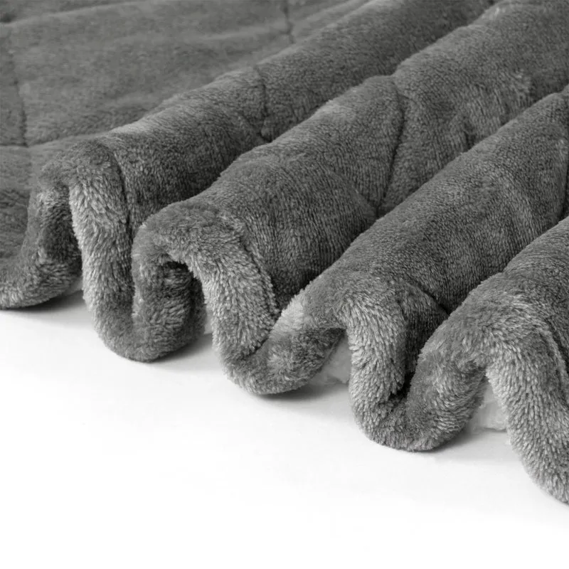 Couverture Lestée WOLTU — Flanelle & Sherpa Double Face 7/9/11 kg