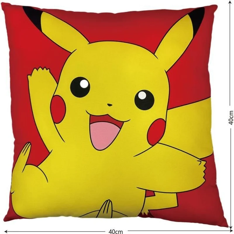 Coussin Pokémon 41 x 3 x 39 cm Jaune Bleu Polyester Enfant