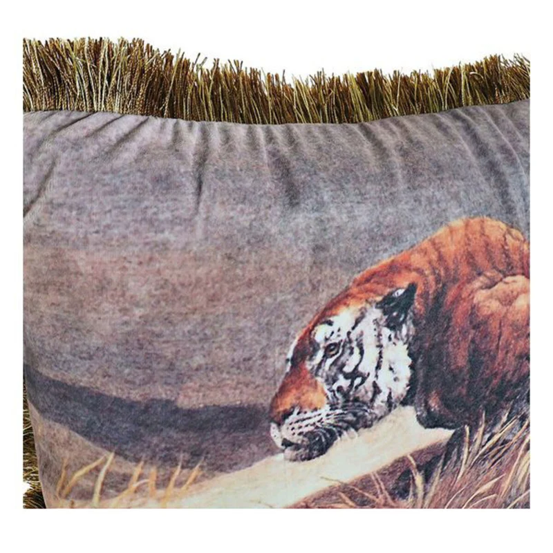Coussin DKD Home Decor Aluminium Colonial Jungle (2 Unités) (2 Pièces)