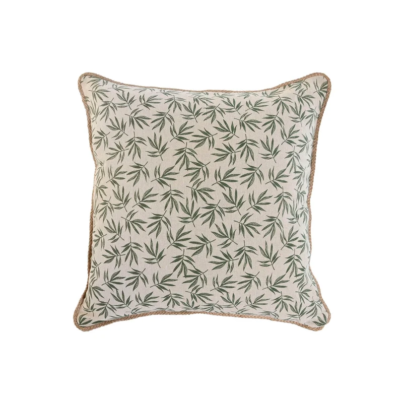 Coussin Home ESPRIT Vert Beige Boho 45 x 5 x 45 cm