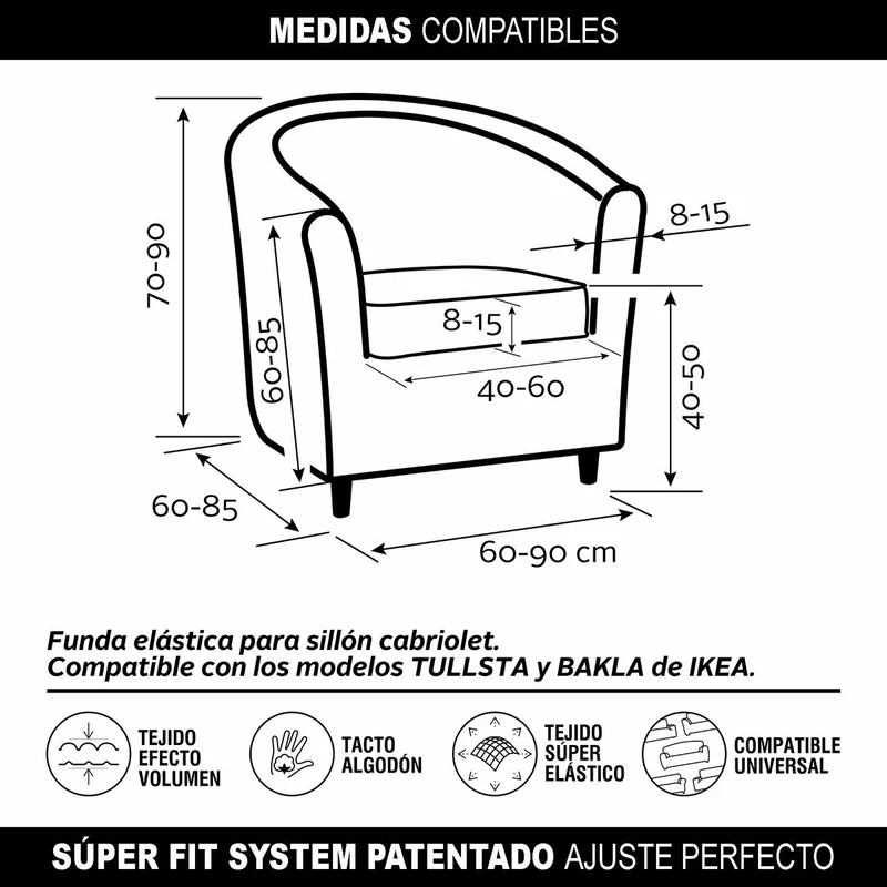 Housse de fauteuil Sofaskins (Reconditionné A)