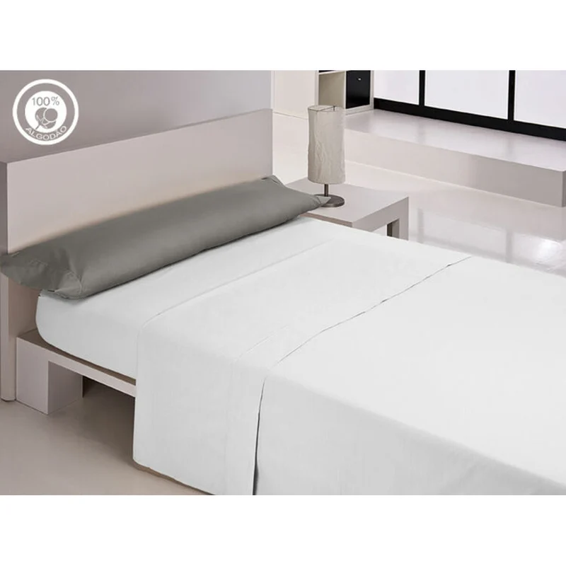 Taie d'oreiller Happy Home LISOS COTTON Gris 45 x 70 cm 2 Pièces