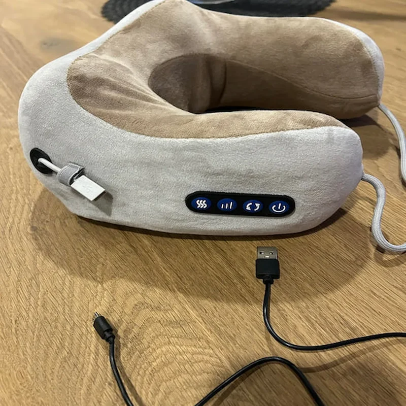 Oreiller de Massage Cervical Chauffant USB-C