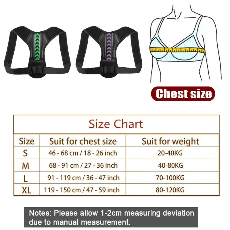 Correcteur de Posture Dos & Épaules Discret