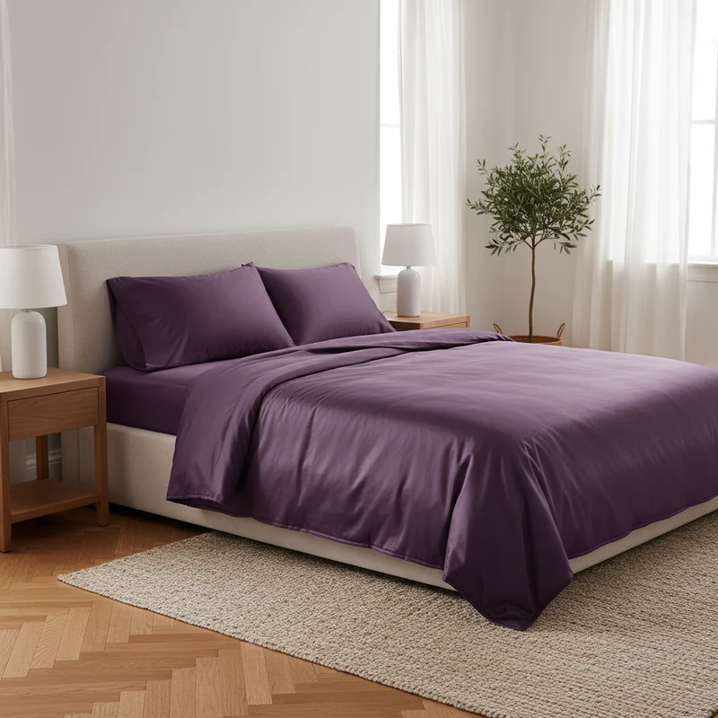Drap Housse Satiné Ice Silk Effet Soie – 19 Couleurs