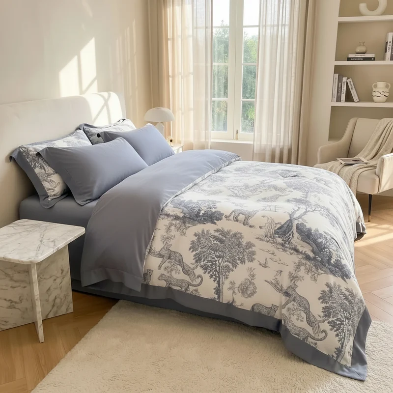 Parure de Lit Lyocell Eucalyptus Thermorégulante – Douce & Écologique