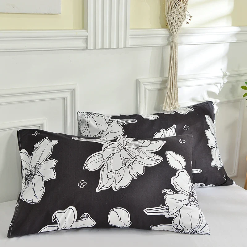 Taie d'Oreiller Imprimée – Lot de 2, 29 Motifs, 2 Tailles