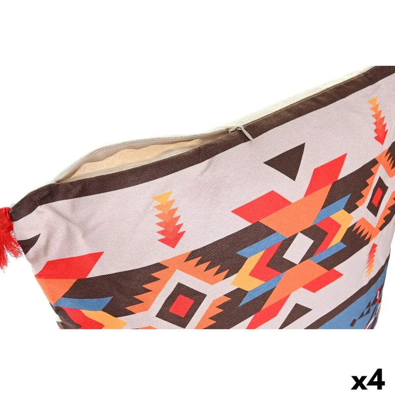 Coussin DKD Home Decor Polyester Multicouleur Ikat (45 x 10 x 45 cm) (4 Unités)