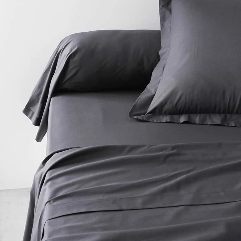 Taie d'oreiller TODAY Essential Noir 45 x 185 cm Anthracite