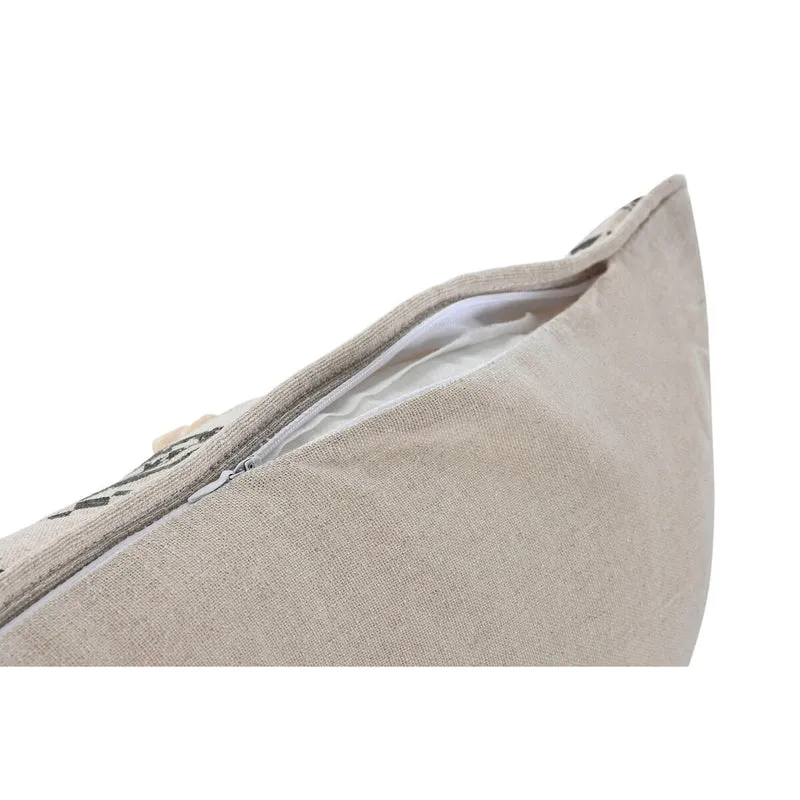 Coussin Home ESPRIT Blanc Noir Boho 50 x 8 x 30 cm