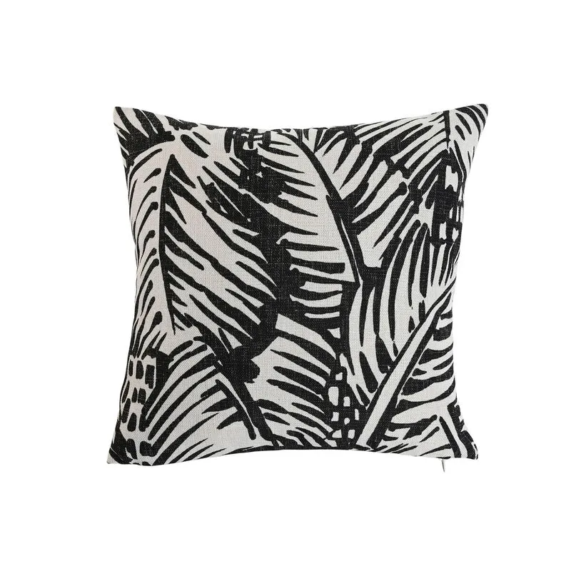 Coussin Home ESPRIT Blanc Noir Imprimé 45 x 15 x 45 cm