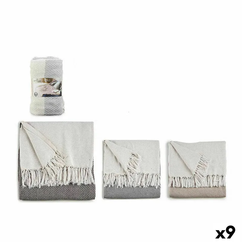 Housse de canapé Gift Decor Marron Gris Naturel 180 x 240 cm 16 x 32 x 16 cm 16 x 13 x 40 cm 16 x 32 x 13 cm Points (9 Unités)