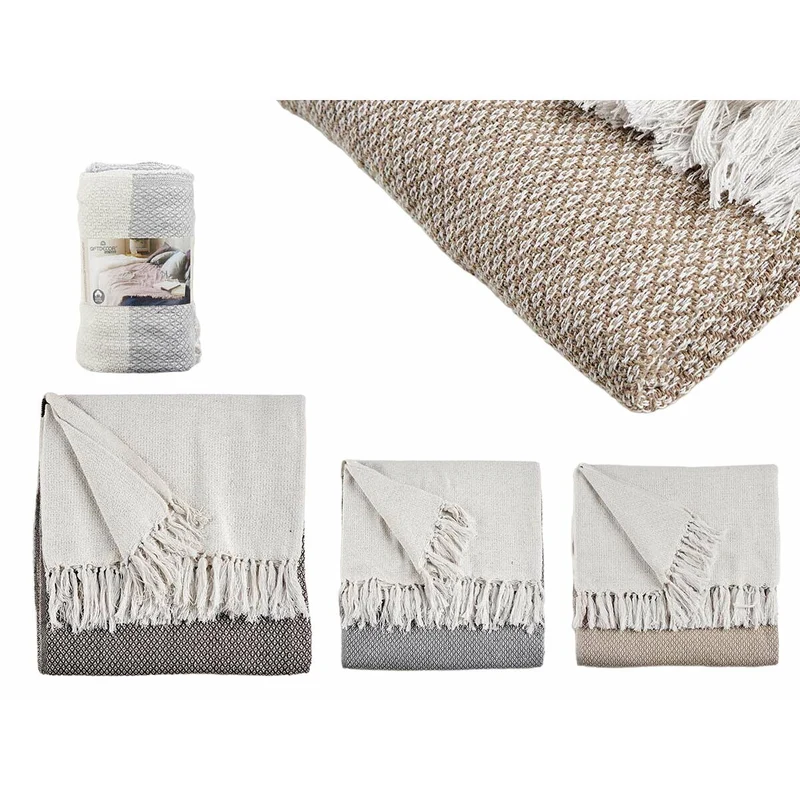 Housse de canapé Gift Decor Marron Gris Naturel 180 x 240 cm 16 x 32 x 16 cm 16 x 13 x 40 cm 16 x 32 x 13 cm Points (9 Unités)