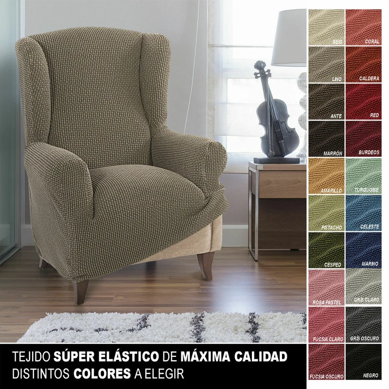 Housse de fauteuil à oreilles Sofaskins (Reconditionné A)