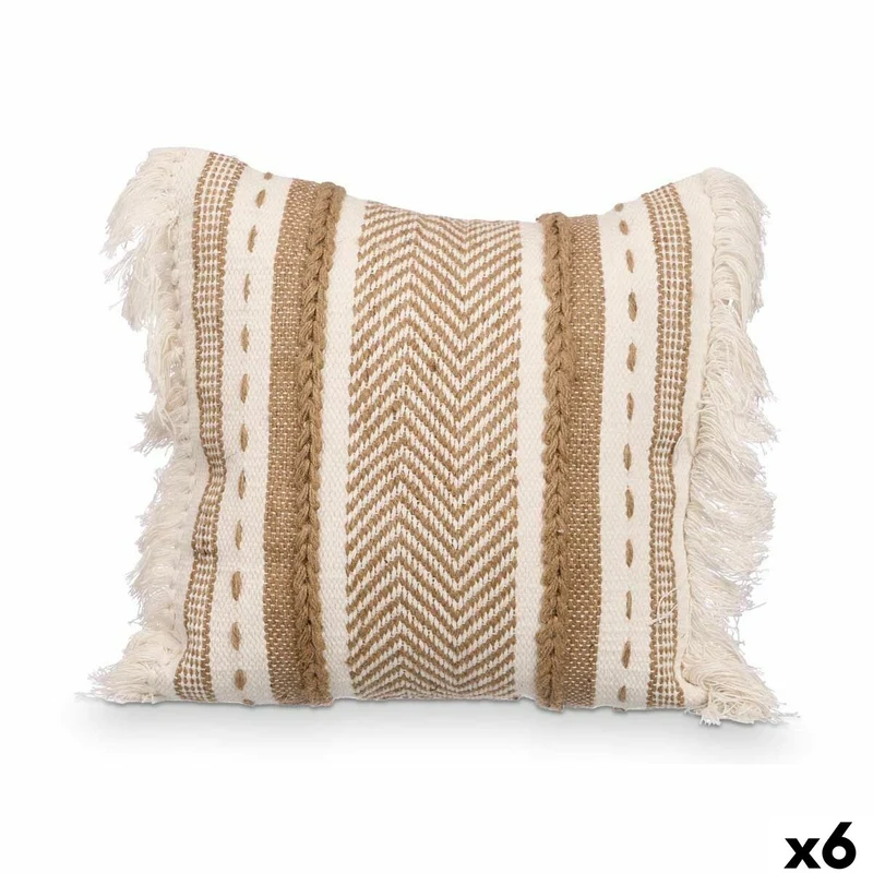 Coussin Gift Decor Marron Naturel 45 x 16 x 45 cm (6 Unités)