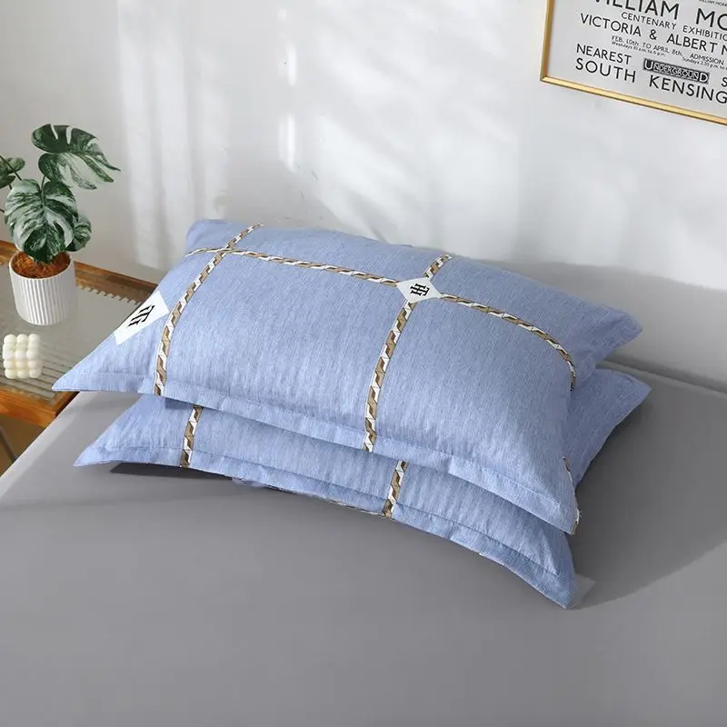 Taie d'Oreiller Épaisse & Moelleuse – Lot de 2, 16 Coloris