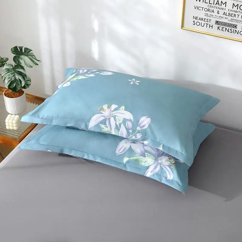 Taie d'Oreiller Épaisse & Moelleuse – Lot de 2, 16 Coloris