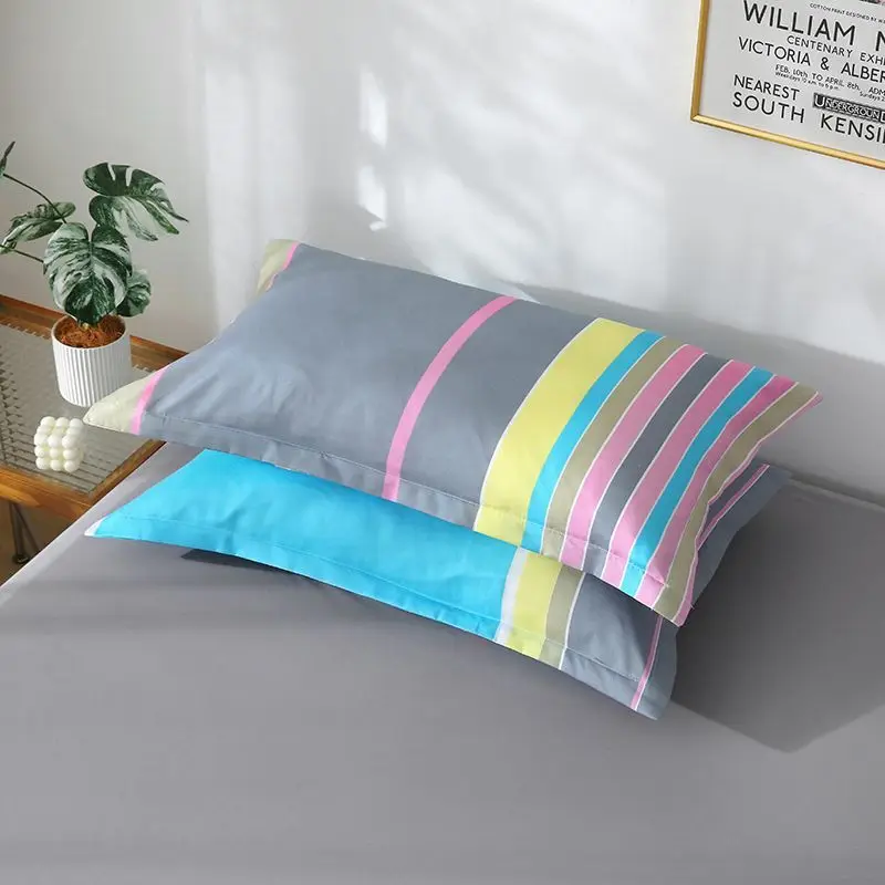 Taie d'Oreiller Épaisse & Moelleuse – Lot de 2, 16 Coloris