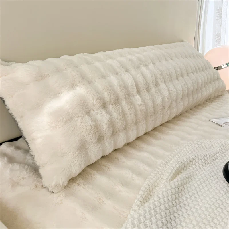 Taie d'Oreiller Longue Peluche – Oreiller de Corps, Plusieurs Tailles