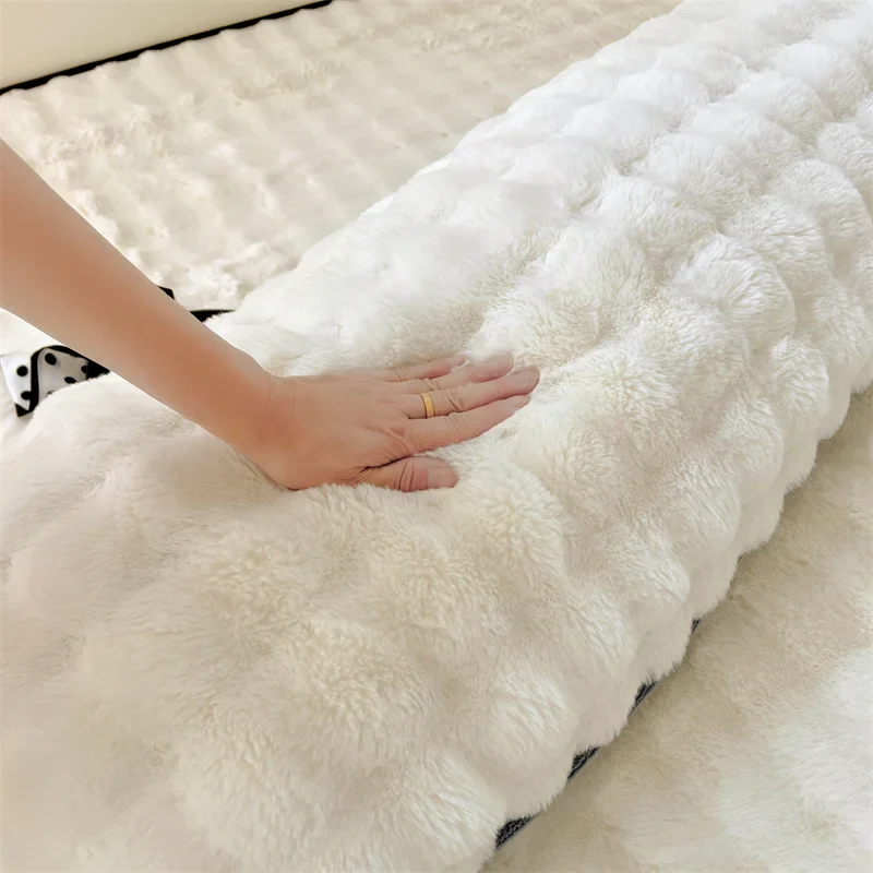 Taie d'Oreiller Longue Peluche – Oreiller de Corps, Plusieurs Tailles