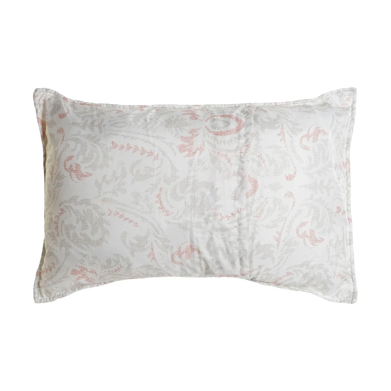 Coussin DKD Home Decor Blanc Polyester Floral 60 x 10 x 40 cm