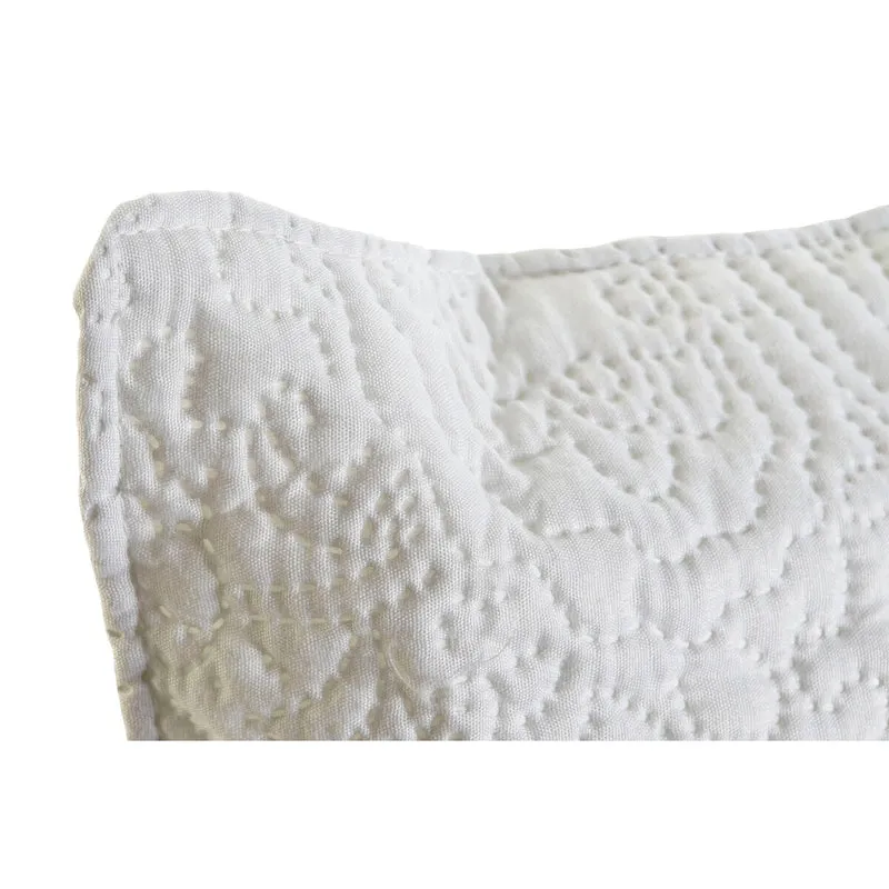 Coussin DKD Home Decor Blanc Polyester Floral 60 x 10 x 40 cm